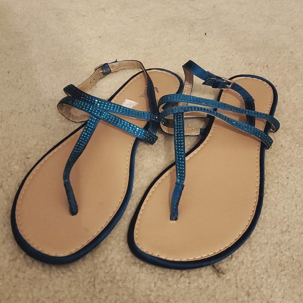Fioni Turquoise Studded Sandal BOGO